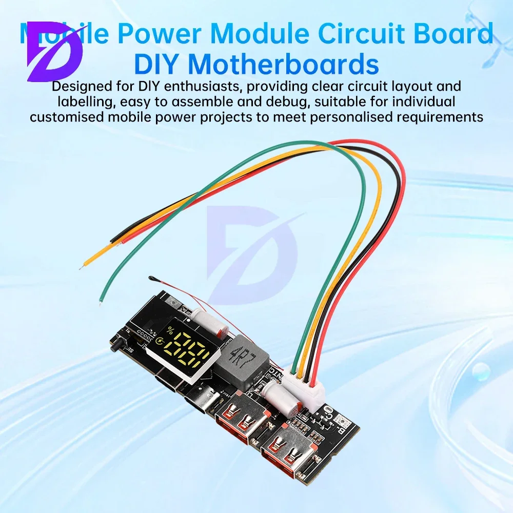 65W 100W Dual C Port Two-way Super Fast Charging Module VC Flash Charging Mobile Power Module Circuit Board 3S 4S 5S