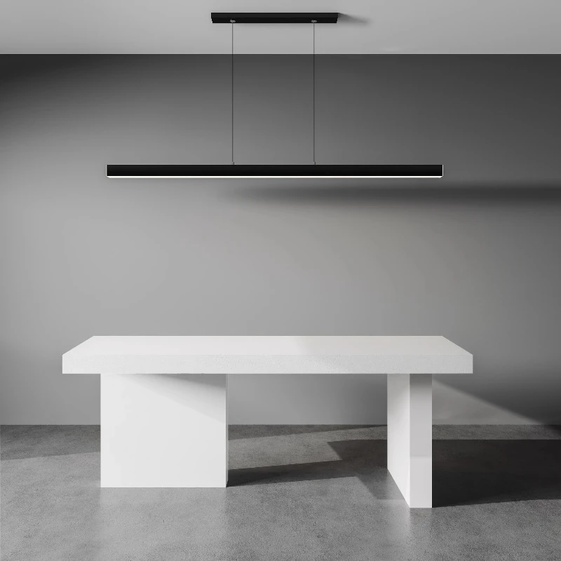 

Кремовый стиль, чистый белый обеденный стол из сланца, современный простой домашний прямоугольный стол Hermoso Y Duradero, мебель для столовой