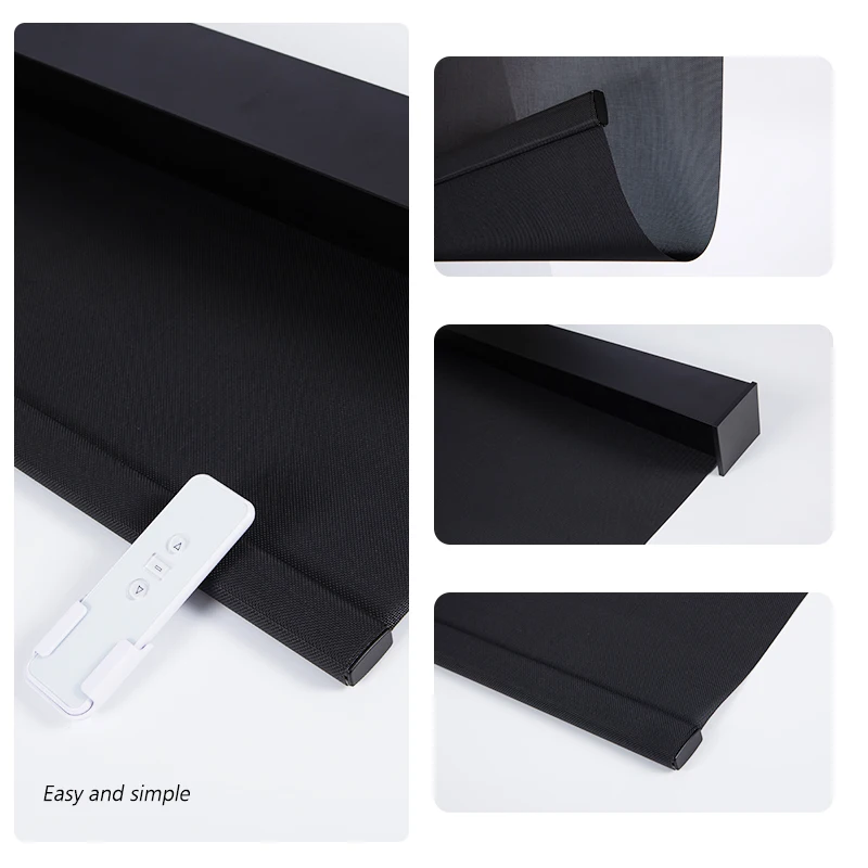 ستائر لاسلكية ذكية مزودة بمحركات ستائر رومانية لتظليل النافذة #6