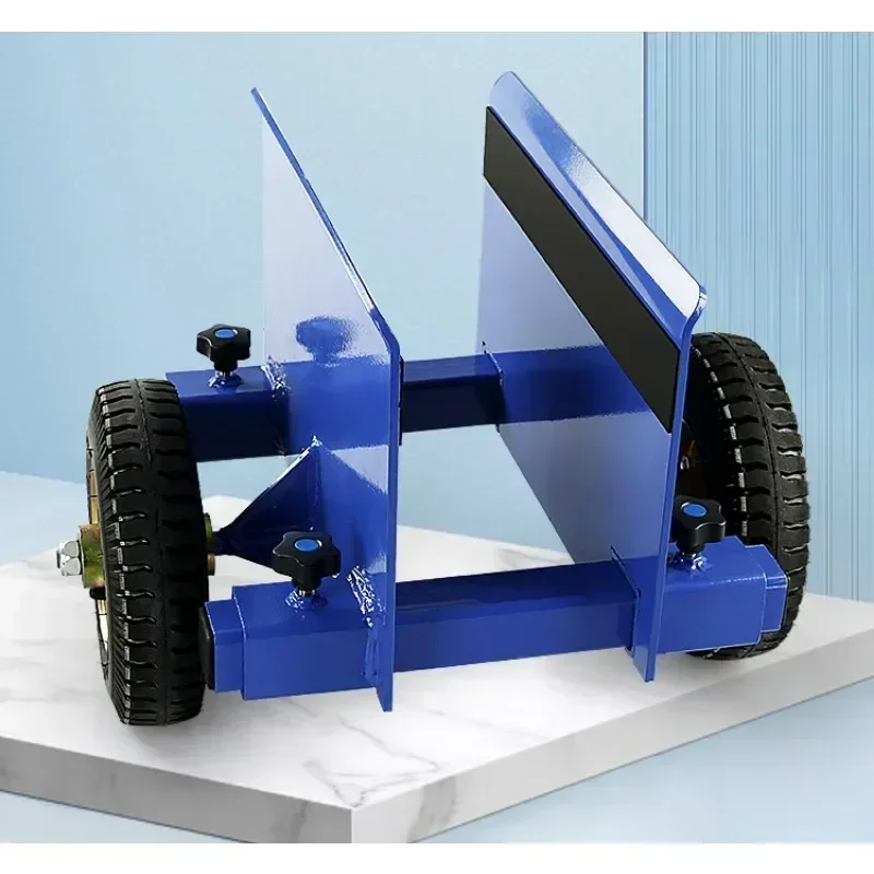عربة من الخشب الرقائقي بعجلتين لنقل الأبواب والنوافذ الزجاجية والجرانيت الحجرية