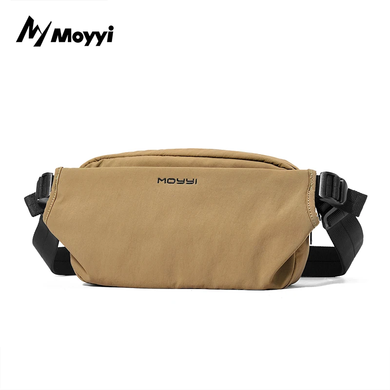 MOYYI Men's One Shoulder Backpack Waterproof Sport Travel Sling Bag Stylish 7.9 inch iPad Crossbody Bag With Multiple Pockets