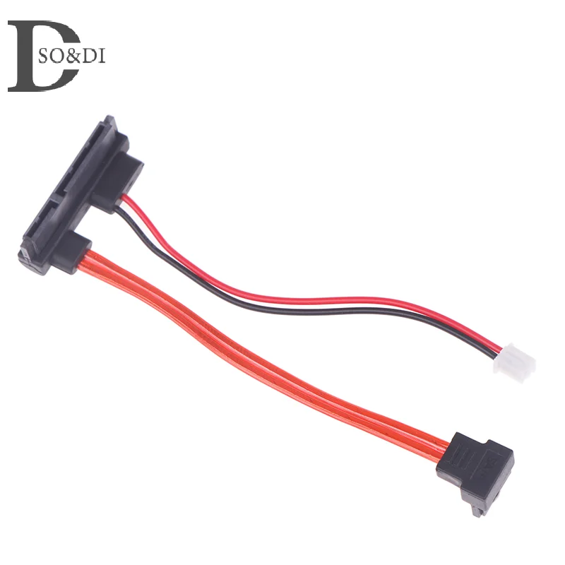 1PCS SATA To IDE Hard Drive Power Adapter Cable 90 Degree Angle 22P 7+15Pin 13cm SATA Hard Drive Cable Data Cable