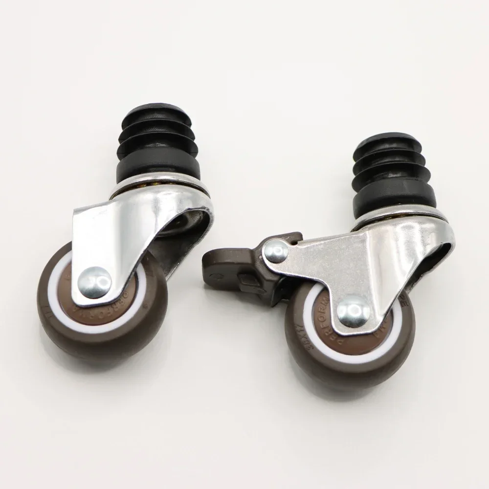 yes4Pcs Furniture Swivel Casters M8 Threaded Stem 1.5
