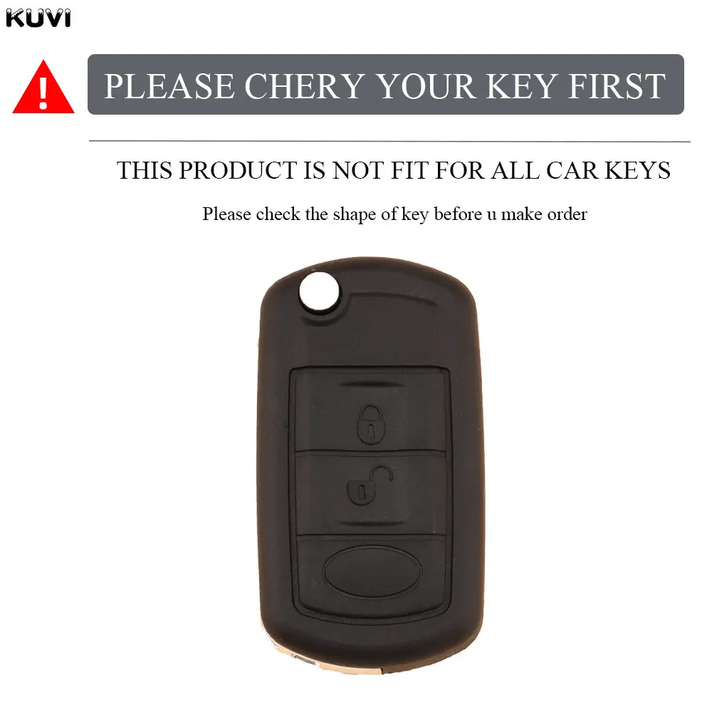 New TPU Car Flip Key Case Cover Shell For Land Rover Range Rover Sport LR3 Discovery 3 3 Buttons Portected Fob Bag Accessories