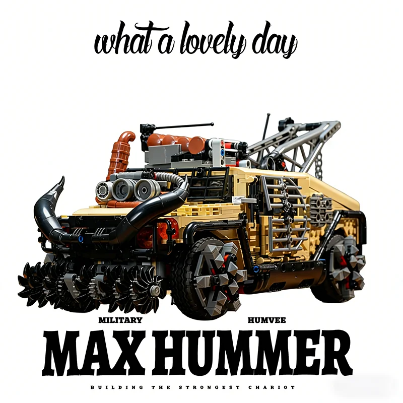 

Конструктор 2069 деталей: Техническая модель внедорожника Max Hummer. Изысканные коллекционные строительные блоки. Игрушка-подарок.