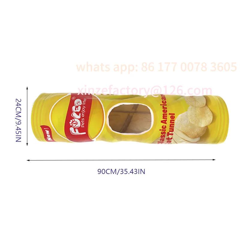 

Customizable paper that can make sounds, foldable, suitable for kittens and other pets. It'sCat tunnel and cat bed with crinkle