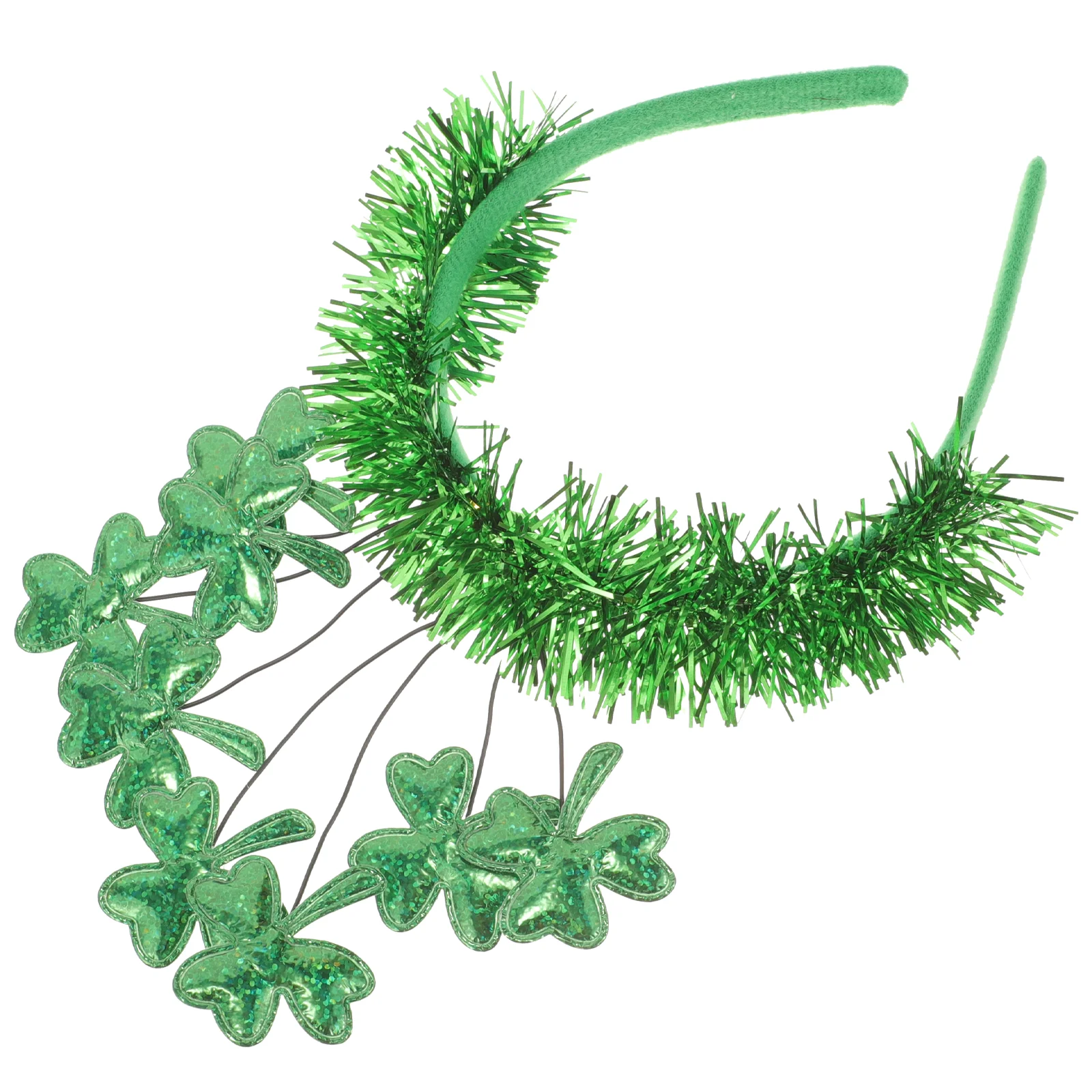 St Patricks Day อุปกรณ์เสริมผมปาร์ตี้แถบคาดศีรษะเสื้อ Shamrock สําหรับผู้หญิง