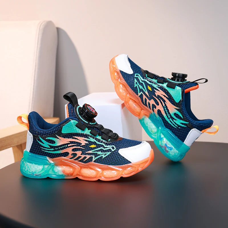 

New Summer Cool Childrens Sports Shoes Convenient and Refreshing Running Shoes Fashionable and Breathable Outdoor Casual Shoes