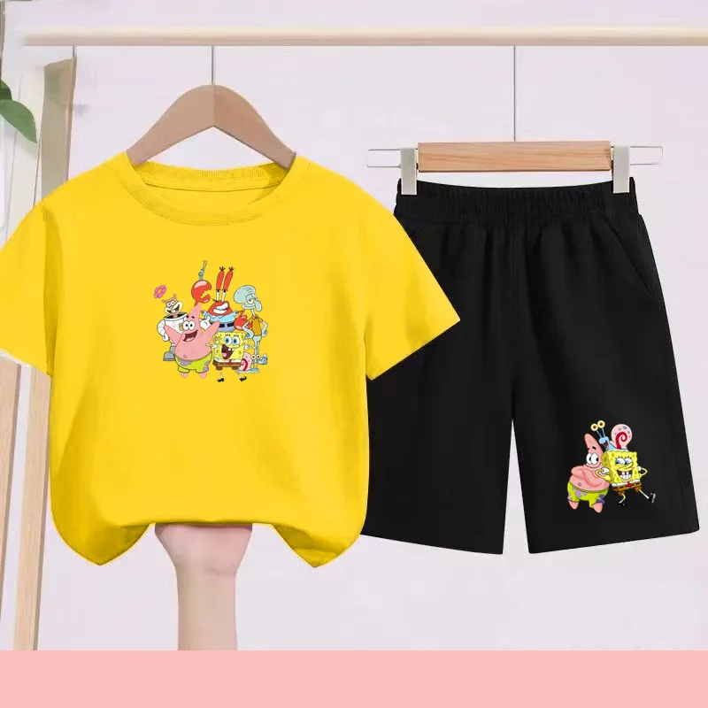 

Children's Sportswear with Cartoon and Anime Patterns T-shirts and Shorts-suitable for Boys and Girls Aged3 to 13 for Daily Wear