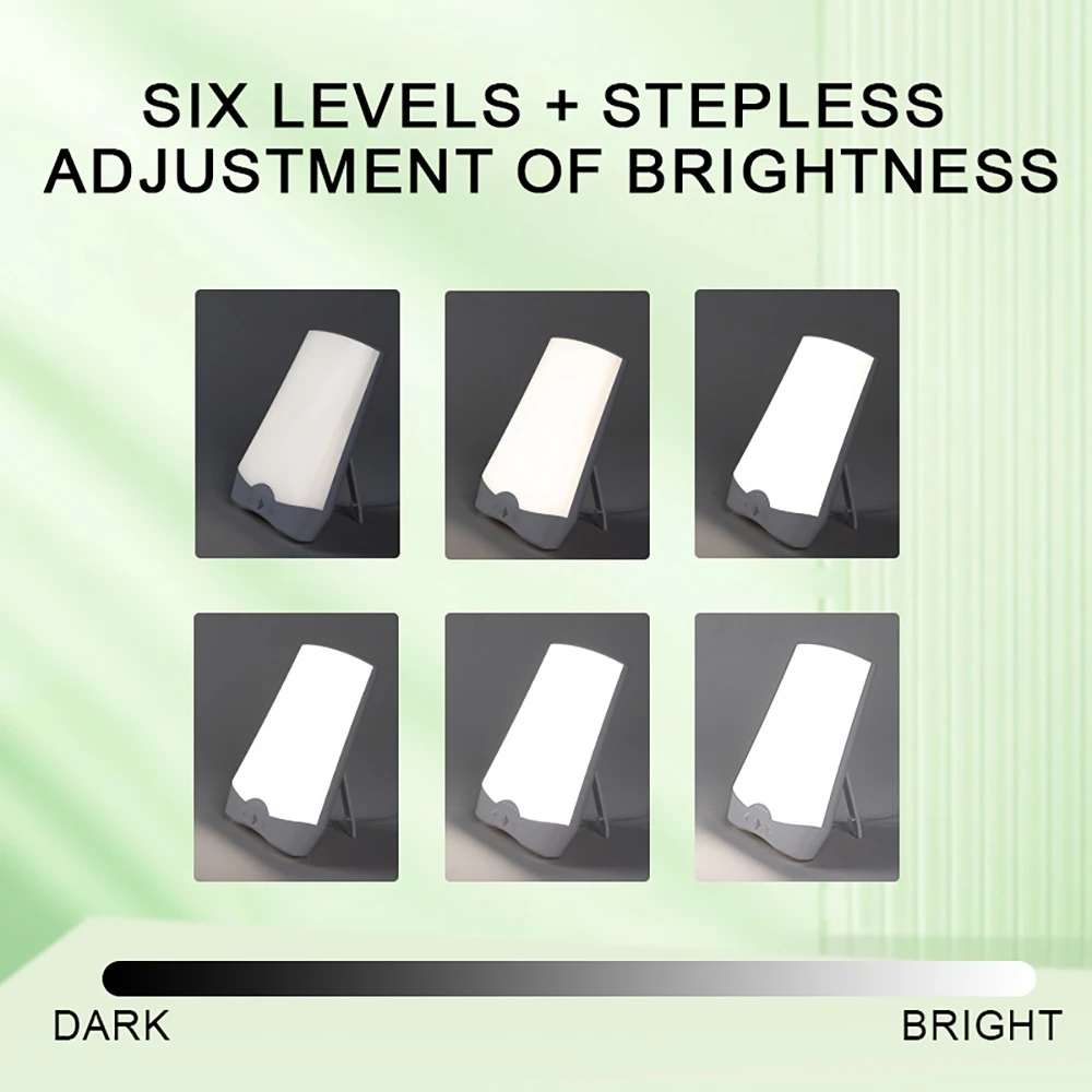 Intelligent Phototherapy Light with Timer Touch Control 3000K/6500K Stepless 3-level Adjustable LED Bionic Sunlight  Night Light