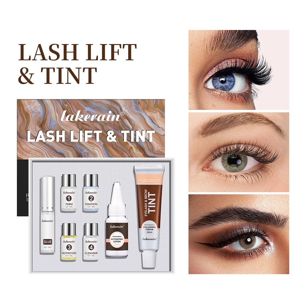 2in1 Lash Fast Lift And Tint Kit Professional Eyelash Perm Kit 2in1 Lashes Tint Brow Novice Home Use Tools Dropshipping