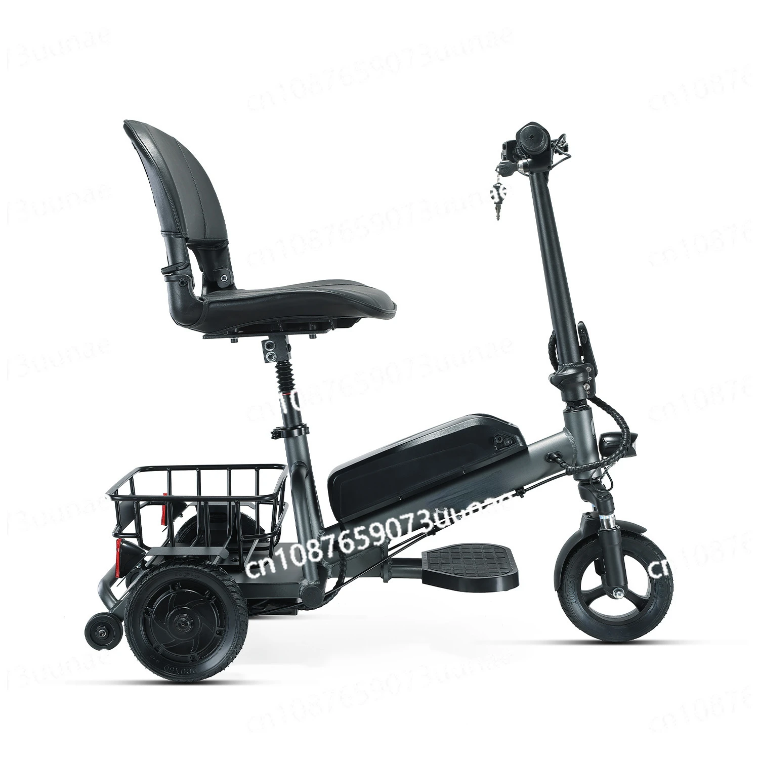 Folding Electric Tricycle for The Elderly Ultra-light Portable Scooter for The Disabled Small Household Lithium Battery Car