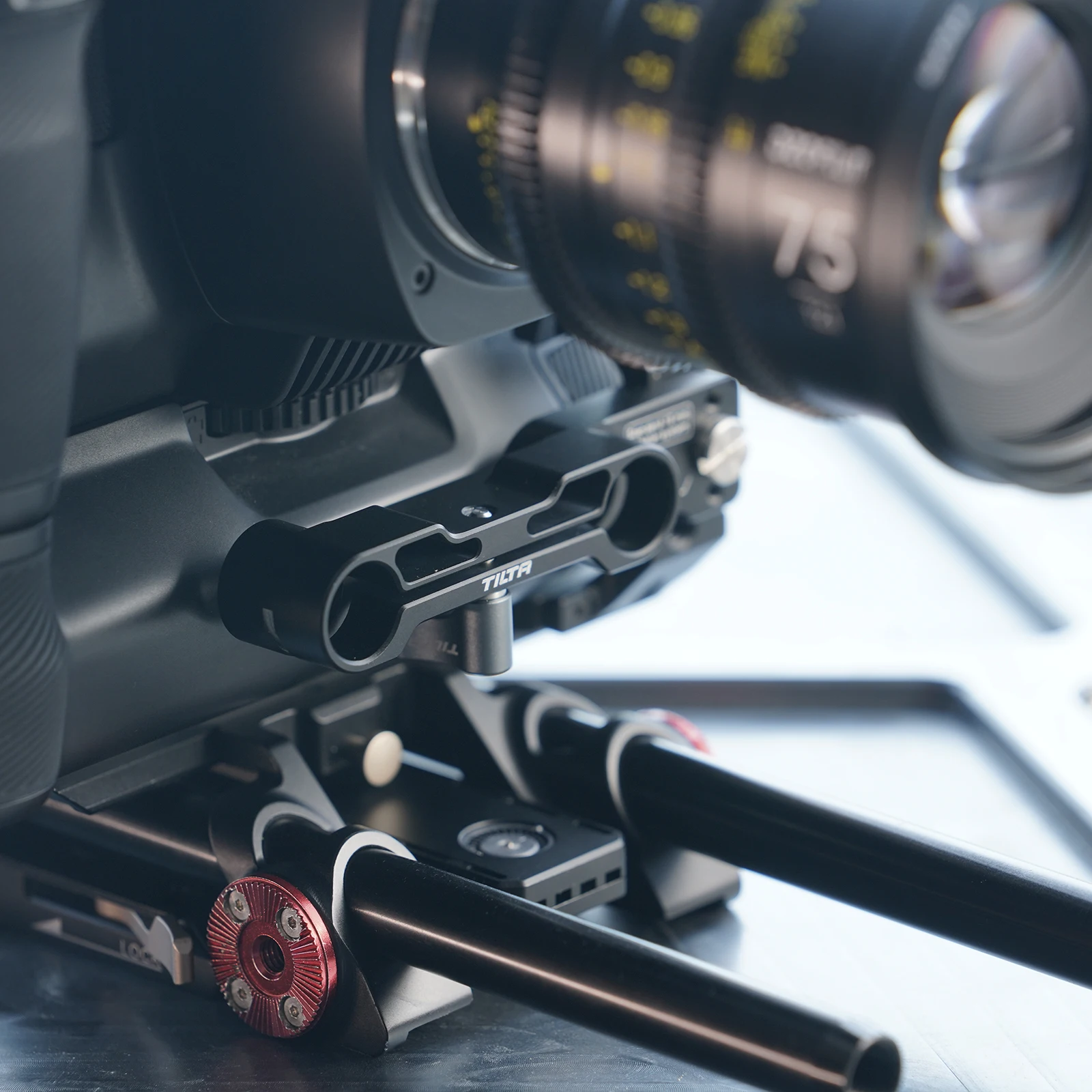 Tilta TA-BSP6-15-B / TA-BSP6-15 15mm LWS Baseplate Type VI for Tilta BMPCC 6K Pro Camera Cage kit base plate tactical suit