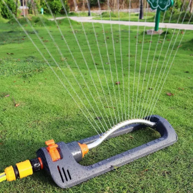 180° Automatic Swing Sprinkler Head 19-Hole Water Sprinkler - Garden Irrigation Tool for Green Lawns and Flowers