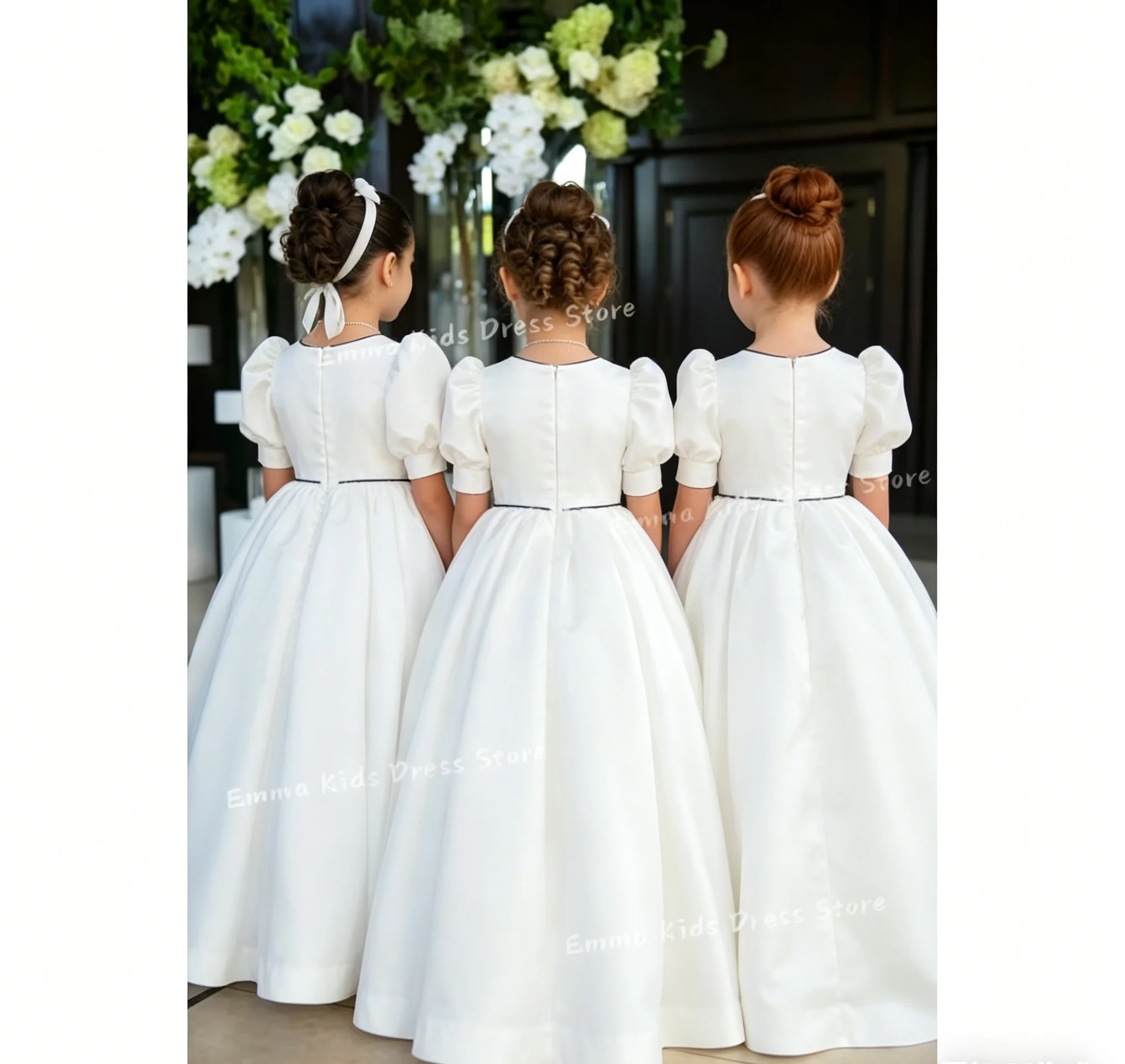 

DORIS Custom Flower Girl Dress Short Skirt Birthday Party Children's First Wedding Communion Ball Dress