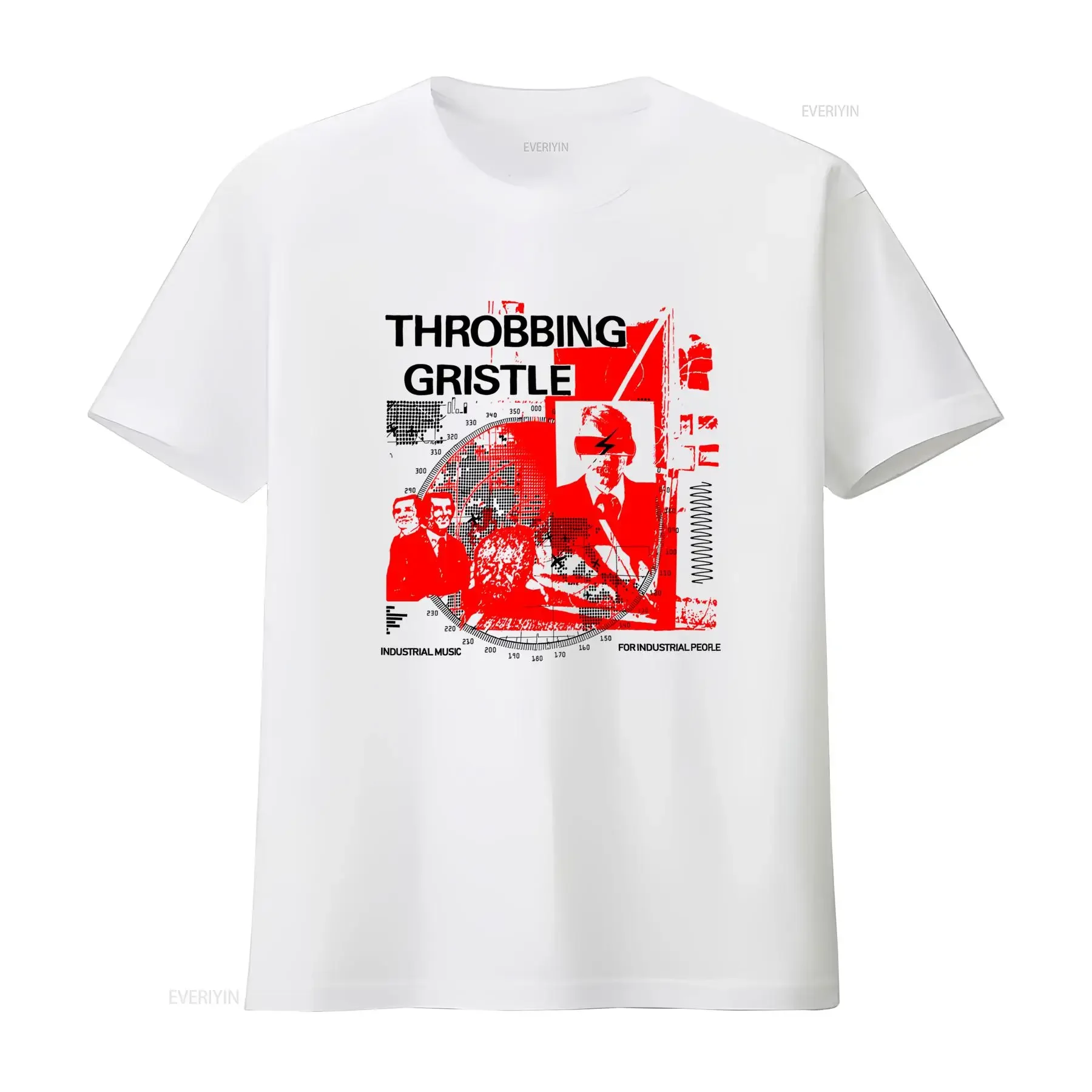 Throbbing Gristle Tour Merchandise T Shirt Iconic Logo Print S 5XL Sizes Casual Round Neck Music Fan Apparel for Concerts