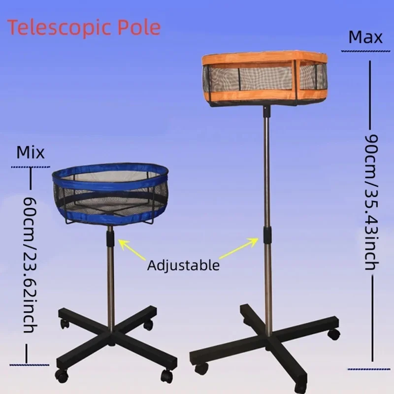 Professional Table Tennis Collecter Capacity Collect 250 Pcs Moving Multi-ball Storage Basin Adjustable Height And Eazy To Move