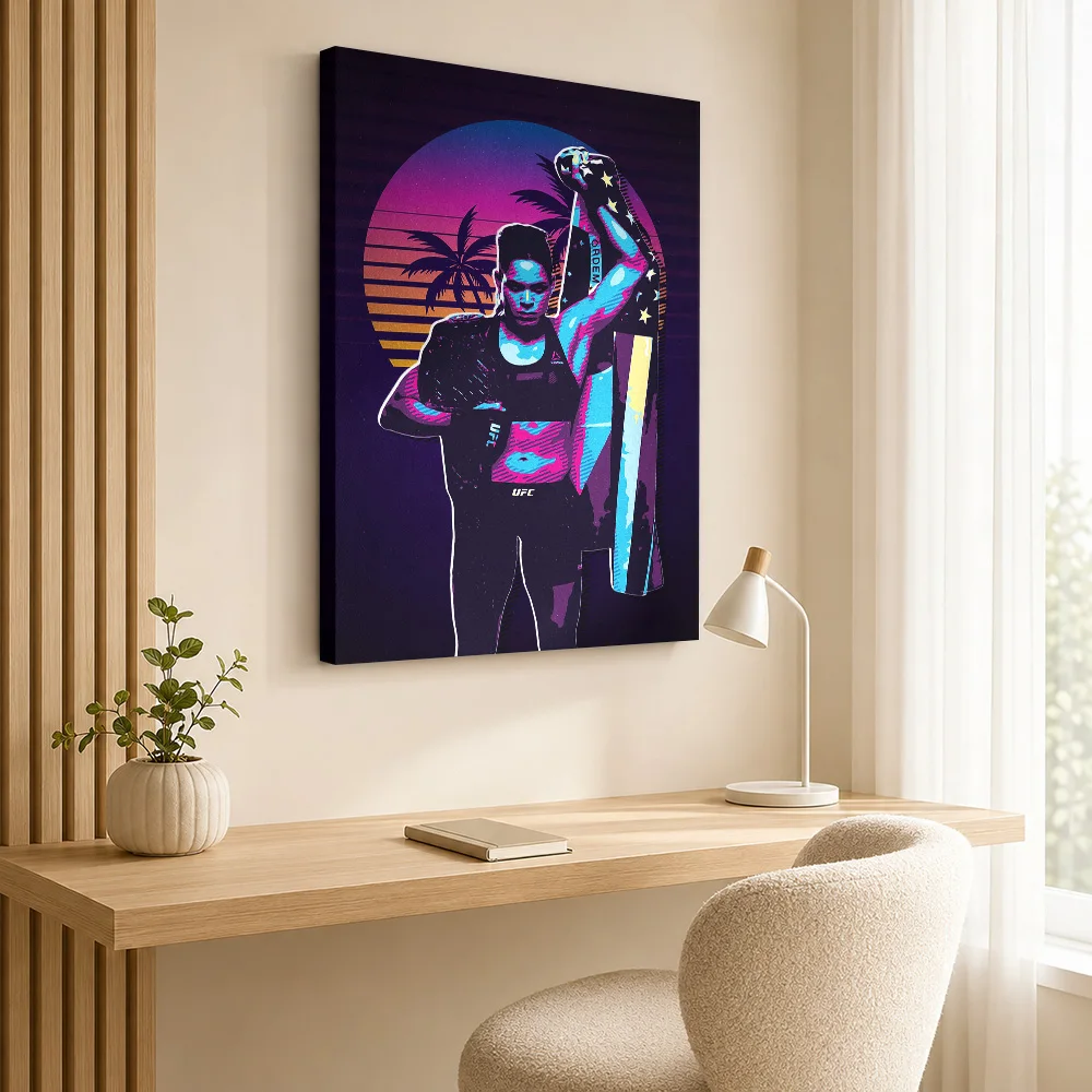AMANDA NUNES Canvas Poster Custom Photo Modern Aesthetic Wall Paintings Decoration for Bedroom Ready to Hang Housewarming Gift