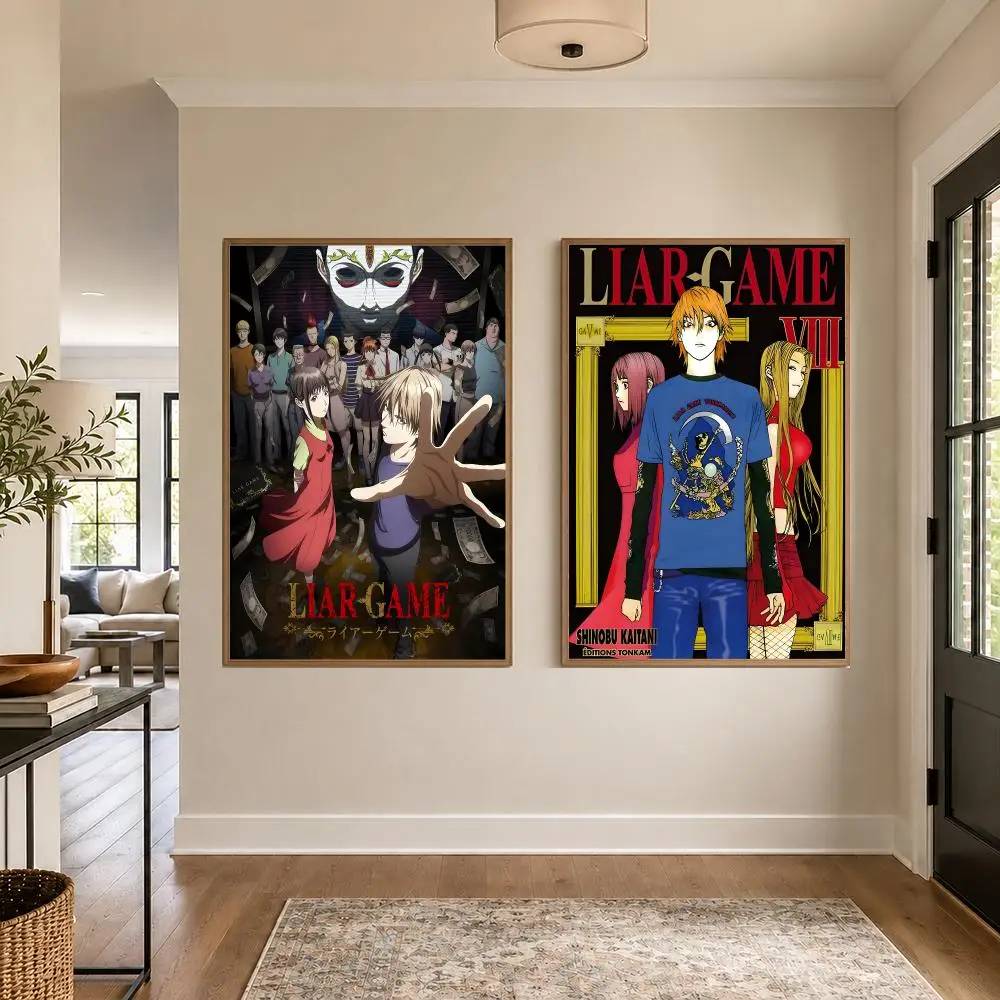 TV Series L-liar game Poster Graphic Wall Art Poster HD Waterproof PP Paper Print for Bedroom Living Room Office Decor Gift