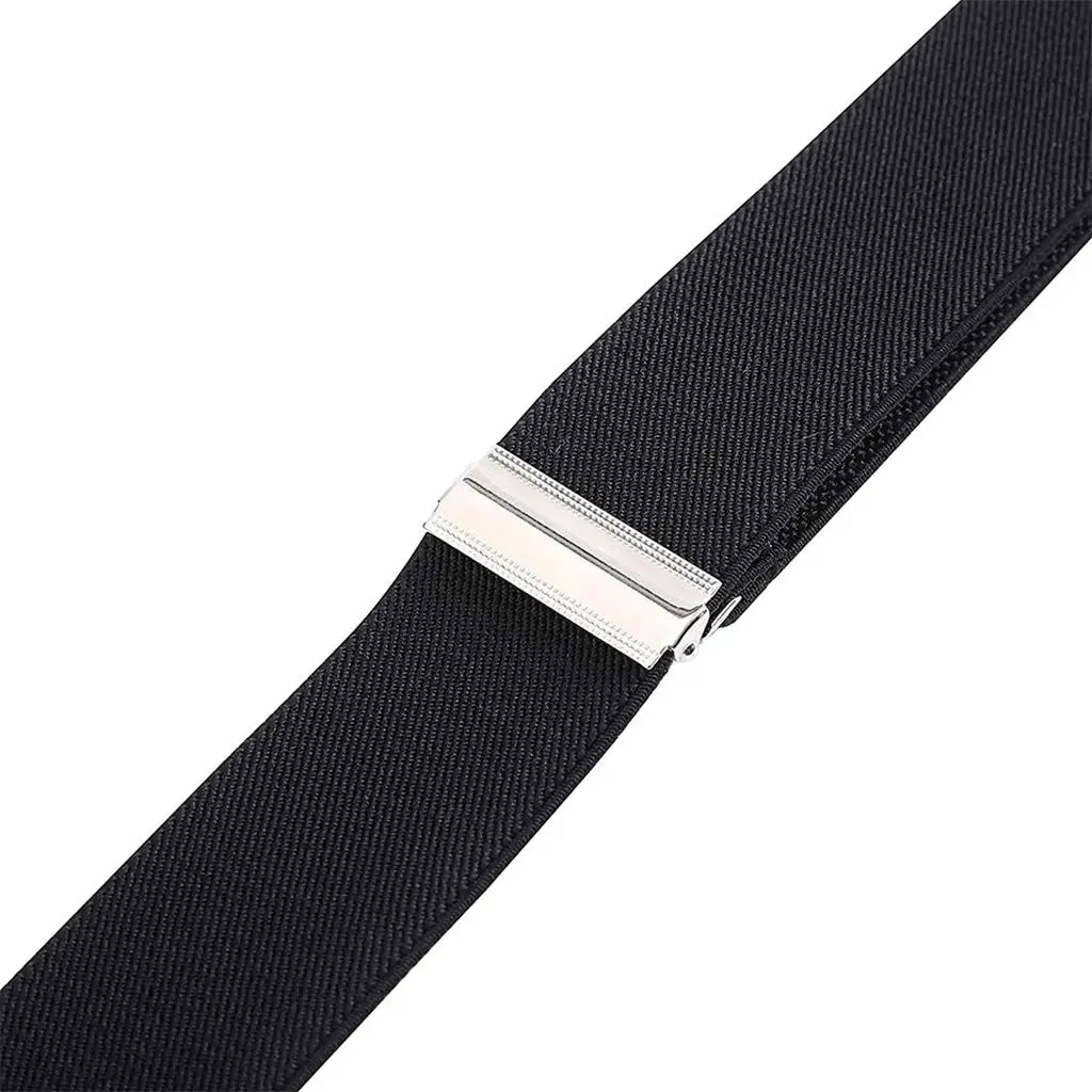 3xMen's Adjustable Y-Back Elastic Suspenders Braces Work Button End Suspender