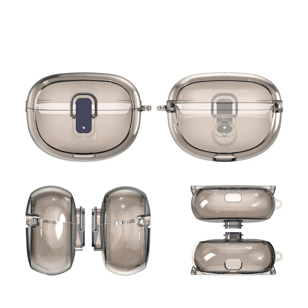 Clear Transparent Case for Bose Ultra Open Earbuds Secure Lock Shockproof Anti-Drop Anti-Collision TPU Protective Shell