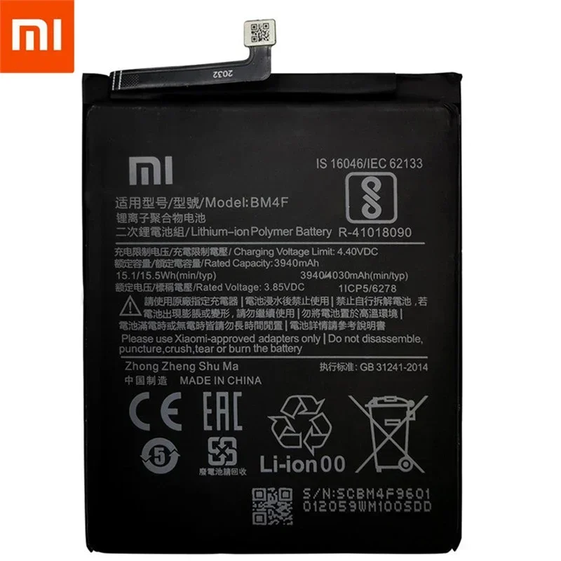 100% Original High Quality XIAO MI Phone BM4F 4030mAh Battery for Xiaomi Mi A3 CC9 CC9e Mi9 Lite Replacement Batteries bateria