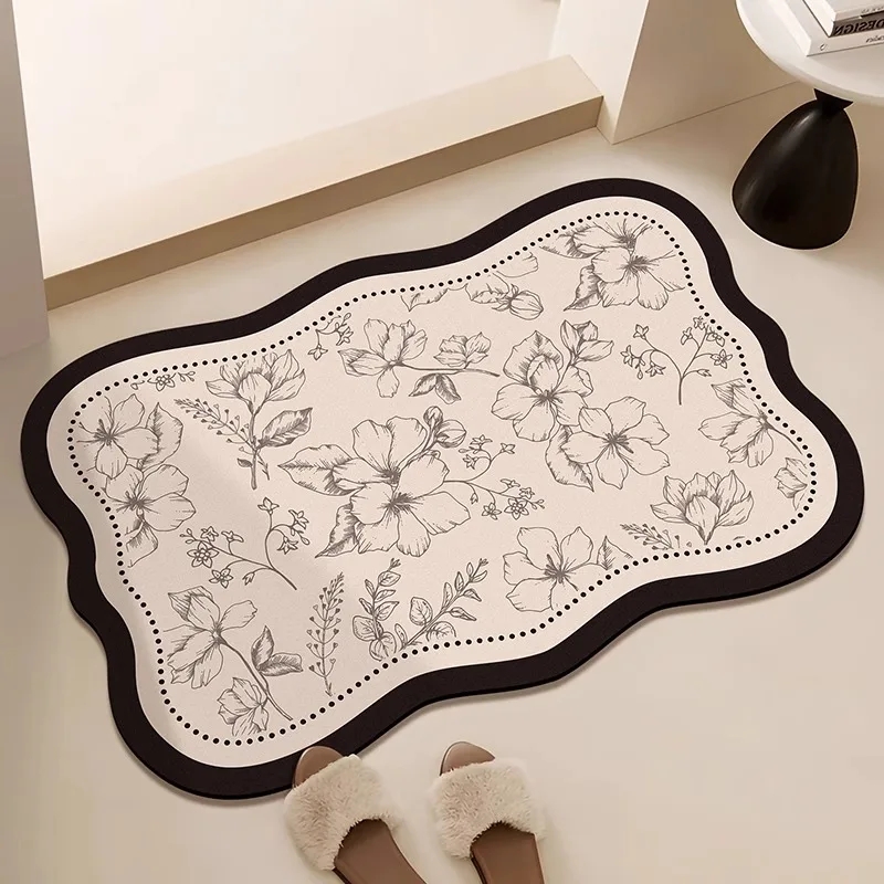 

Bathroom Floor Mat Soft Diatom Mud Toilet Carpet Absorbent Quick-drying Bath Mats Doormat Anti-slip Rug Коврик Для Ванной Bloc