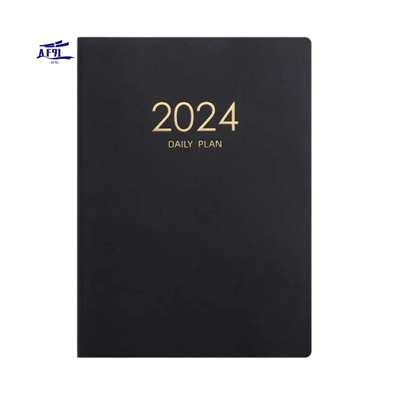 

AF91-2024 Plan Notebook Calendar Thickened Daily Plan Notebook Weekly Notebook Office School Supplies