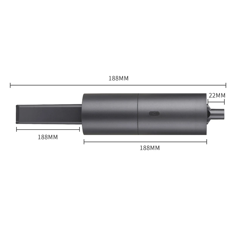 ポータブルハンドヘルド掃除機,サイクロン吸引付きコードレス掃除機,家庭,車,灰色,2000pa