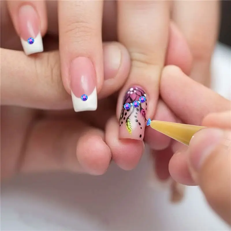 A02M-21 Pieces Replacement Wax Tips, Diamond Painting Pen Replacement Wax Heads For Nail Art Diamond Painting, (7 Colors)