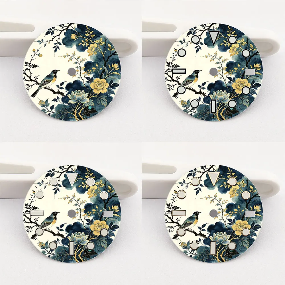 28.5mm Watch Dial NH35 Dial Creative Color-Printed Series Dial Is Suitable for NH35/36 Movement Watch Accessories