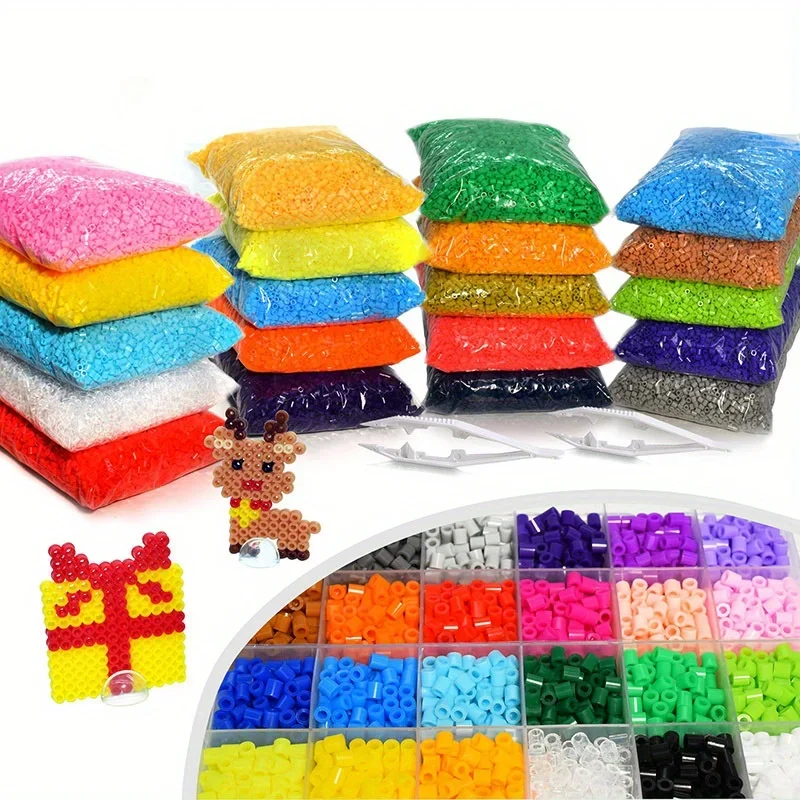 

500pcs Fuse Beads 28g/0. 98oz - DIY Craft Set for Pixel Art & Mosaic Projects Creative Perler Hama Beads Pack Educational Toys