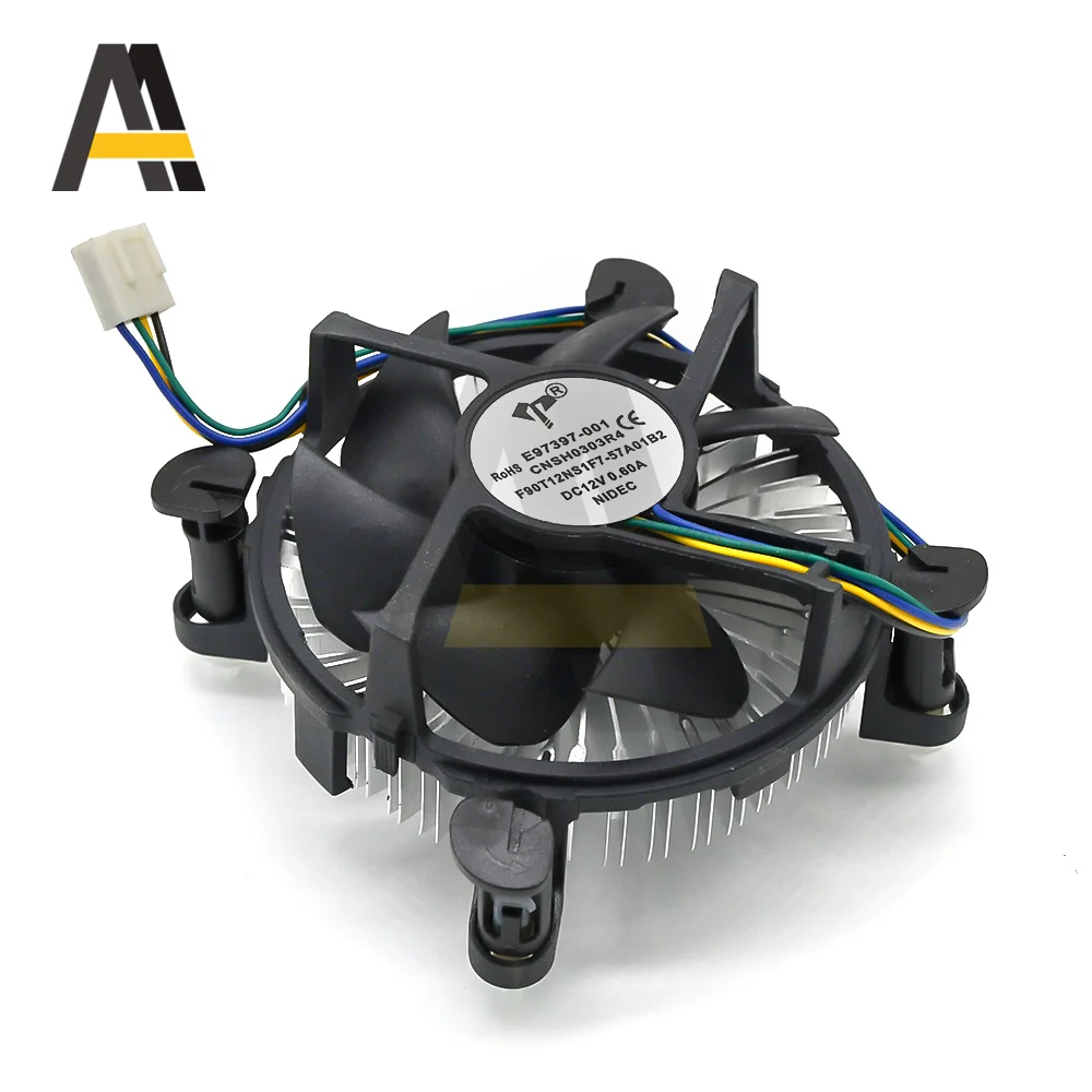 New CPU Fan For 1150 1151 1155 1156 90*90*2MM Comptuter CPU CASE Cooling Fan With 4PIN PWM 12V Computer Hydraulic Fan