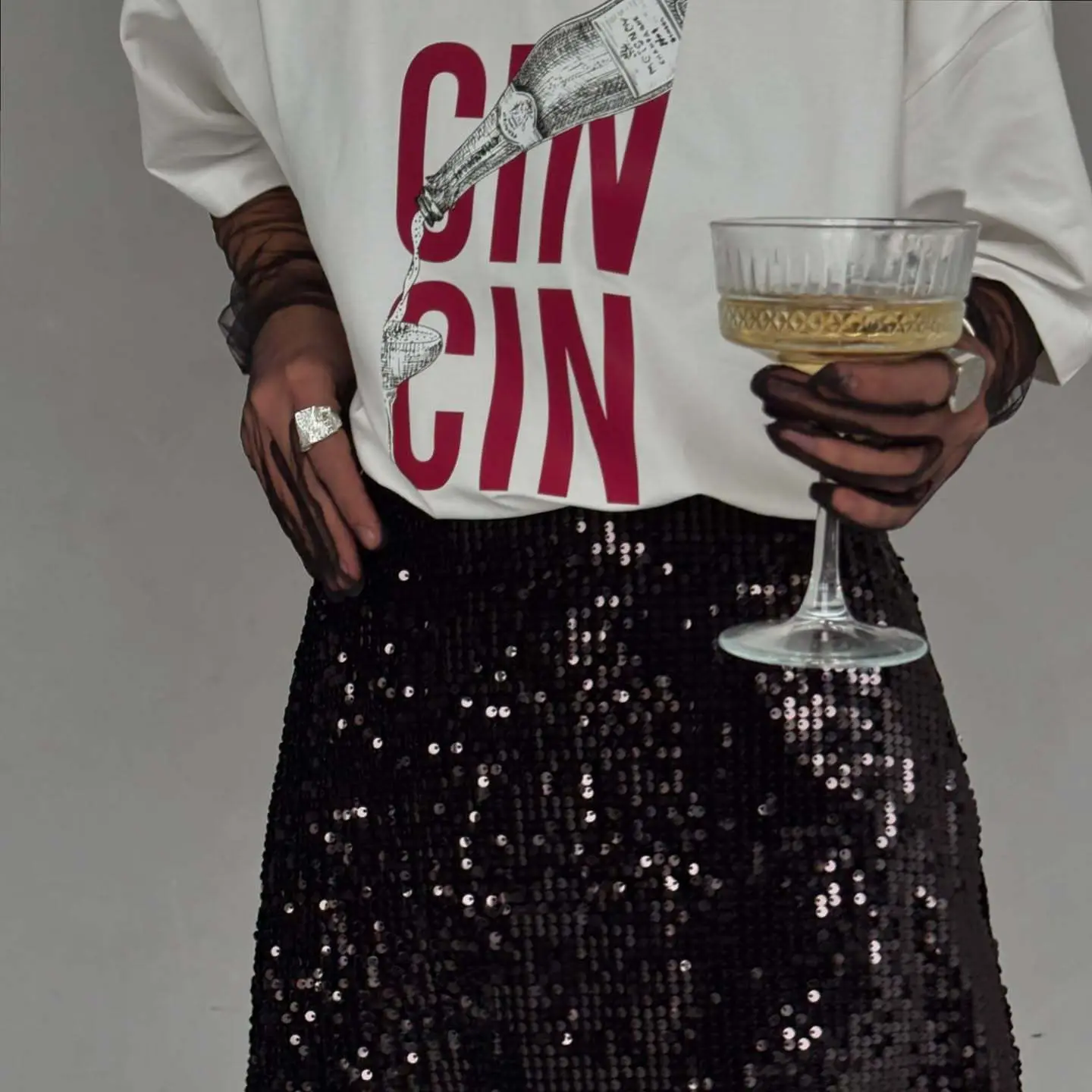 الأمريكية الرجعية خطابات بسيطة المرأة المطبوعة تي شيرت Ins القطن الخالص العصرية زوجين جولة الرقبة الشارع الملابس قصيرة الأكمام قمم