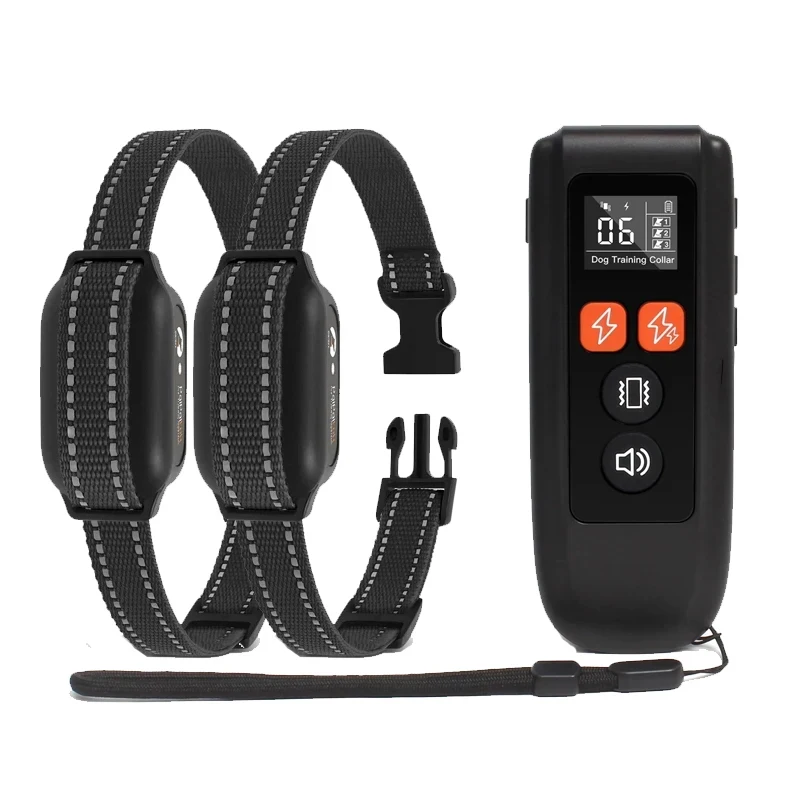 

Dog Training Shock Collar with Remote,3300FT Remote Safety Electric Shock dog collar,Adjustable Beep Vibration double Shock