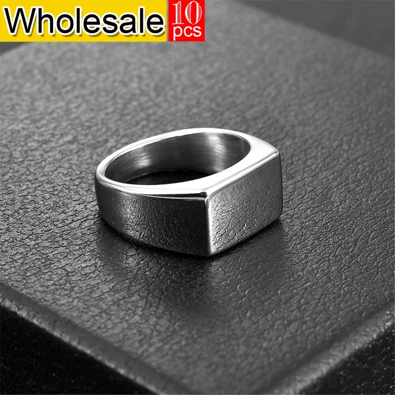 

women 10PCS Geometry Stainless Steel Ring Gift Minimalist Statement piece Women Jewelry dropshipping/Wholesale