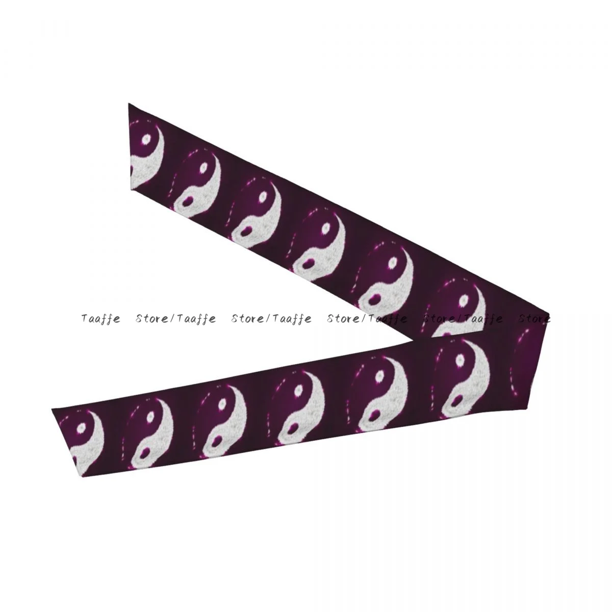 Sweatband Bandanas Purple Leaves Yin Yang Hairband Head Tie Sports Headband Hair Accessories