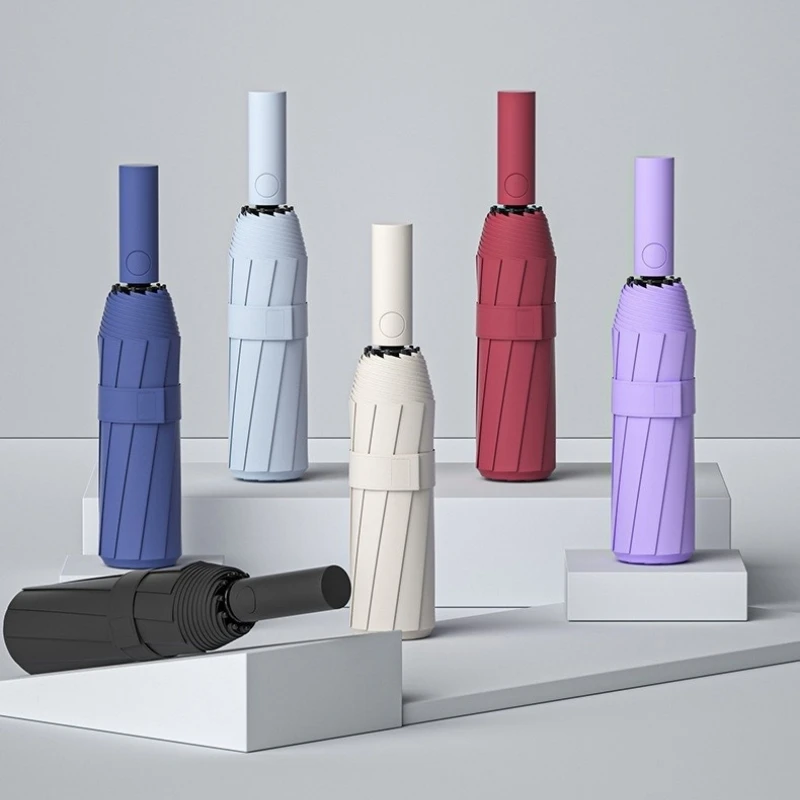 Verstärkter 60-Knochen-Regenschirm, robuster und langlebiger, windbeständiger Regenschirm für Herren, Anti-UV-Sonnenschutz-Regenschirm für Damen, sonnig