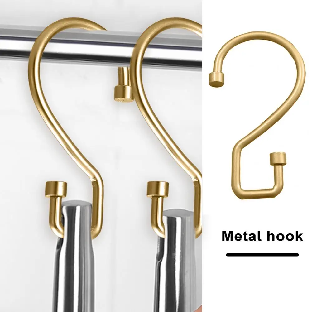 Durable Strong Curtain Hook Effortlessly Organize Home with Adjustable S-shaped Curtain Hooks for Bathroom Living Spaces