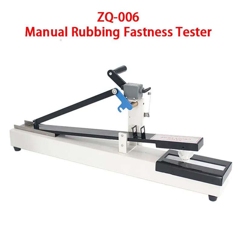 2026 ZQ-006 Manual Tester Wet and Dry Color Fastness Rubbing Tester Manual Fabric Color Fastness Tester Rocker Counting