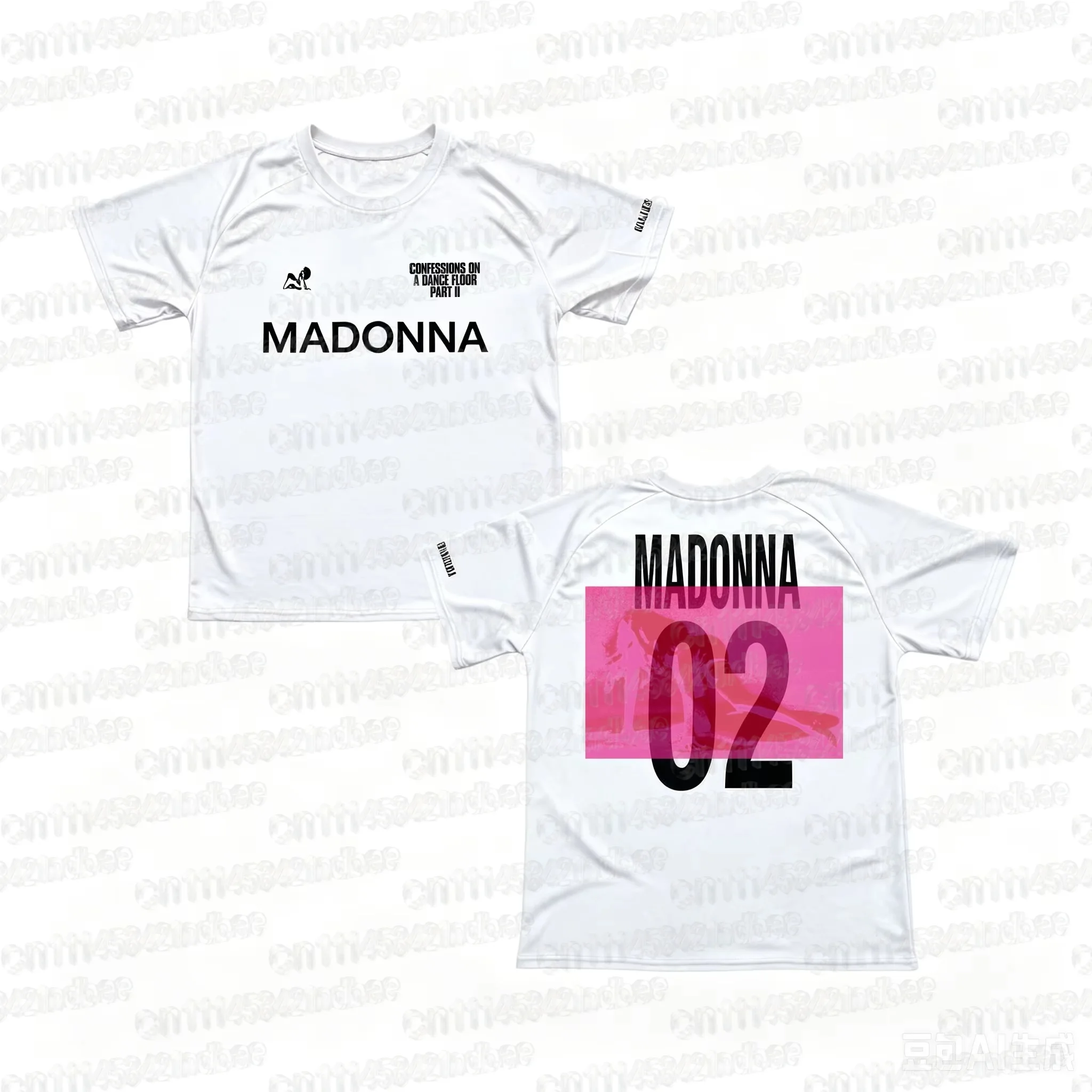 Madonna Confessions II Album Tour Unisex T-Shirt, 2026 Sommer Neu Kurzarm Mode Familienoutfit – Detail 5