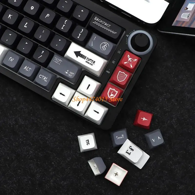 K1AA 133 Keys PBT Keycaps 6.25U 7U Split Spacebar for Mechanical Keyboard Diy Keycap