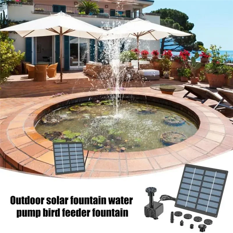 مجموعات نافورة الشمسية نوافير حمام السباحة العائمة نوافير صغيرة نوافير حمام السباحة نوافير الحديقة نوافير الفناء-BAAQ #4