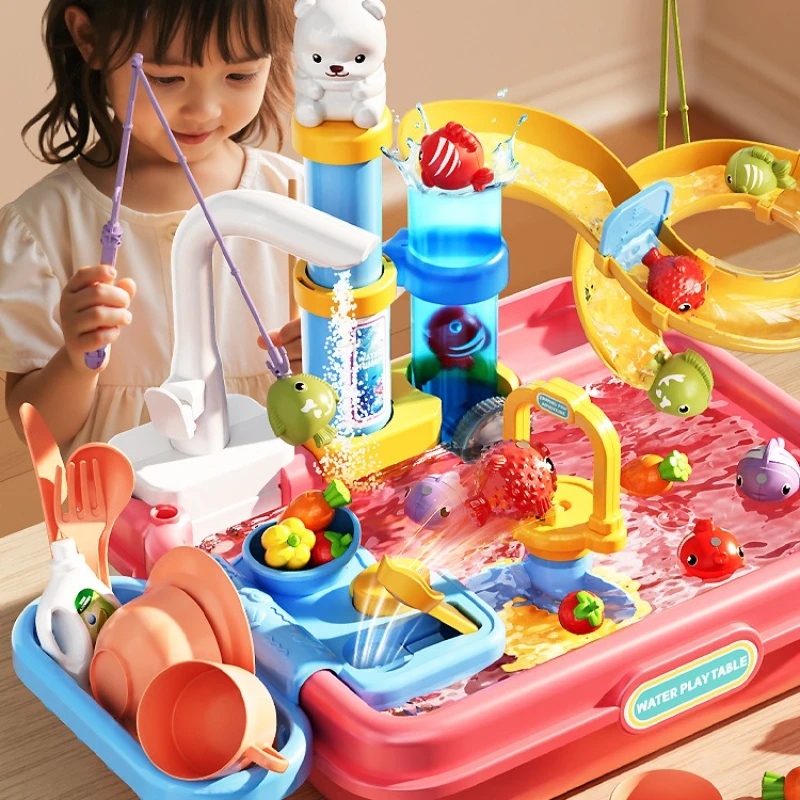 table-de-jeu-aquatique-pour-tout-petits-jouets-d'evier-de-cuisine-pompe-electrique-eau-courante-jeu-de-peche-jeu-de-simulation-jouet-educatif-sensoriel-cadeaux-pour-enfants
