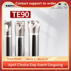 90-degree 4NTE90 Fast-Feed milling cutter bar used for 4NKT060308 double-sided right-angle milling cutter insert