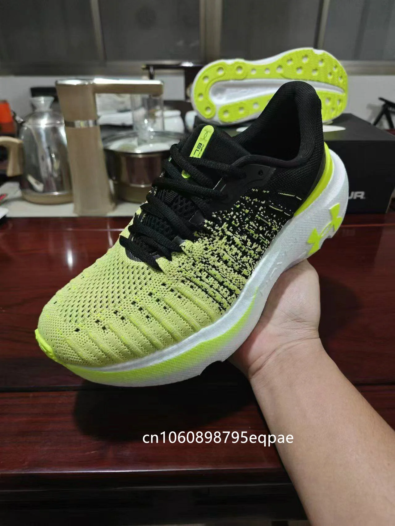 New UNDER ARMOUR Men HOVR Running Shoes UA Knitted Shoes Comfortable Light Soft Black Original Outdoor Sports Shoes Size40-45