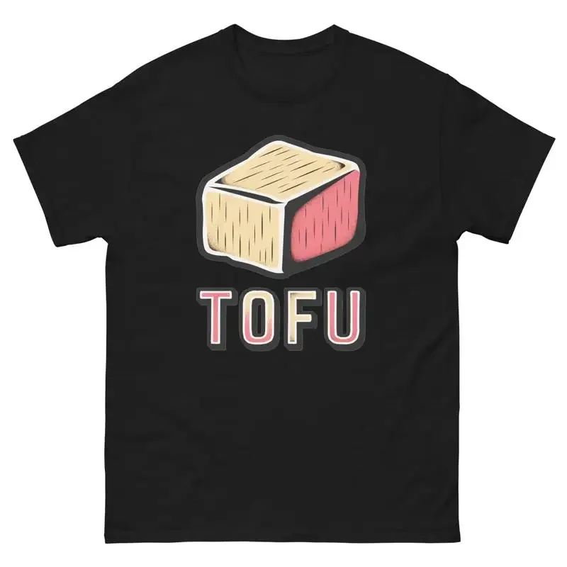 Tofu Lover Food Image Cartoon Funny T Shirt