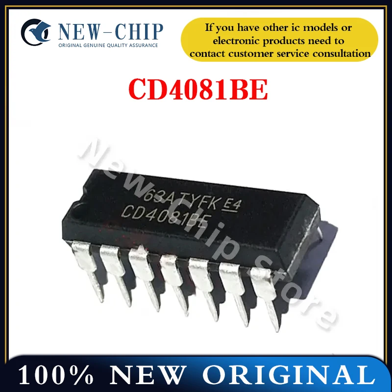 5PCS-200PCS/LOT CD4081 DIP-14 CD4081BE NEW ORIGINAL