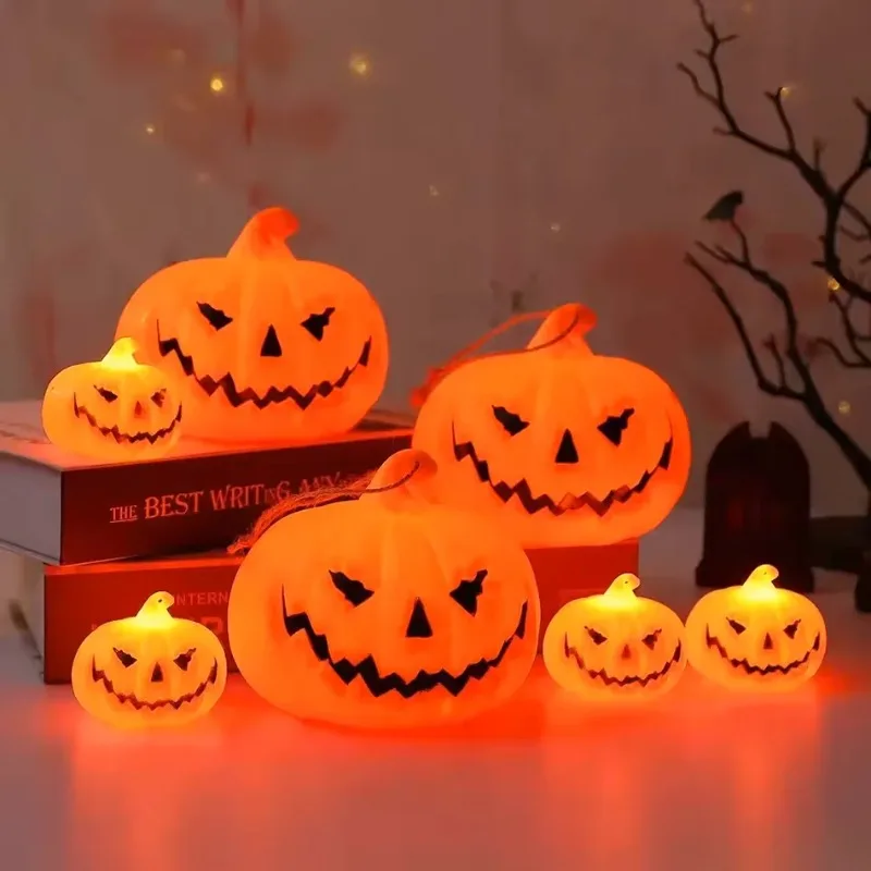 Pumpkin Lantern Halloween Ghost Face Lamp Kids Gift For Balcony Bedroom Garden Halloween Party Decoration Atmosphere Light