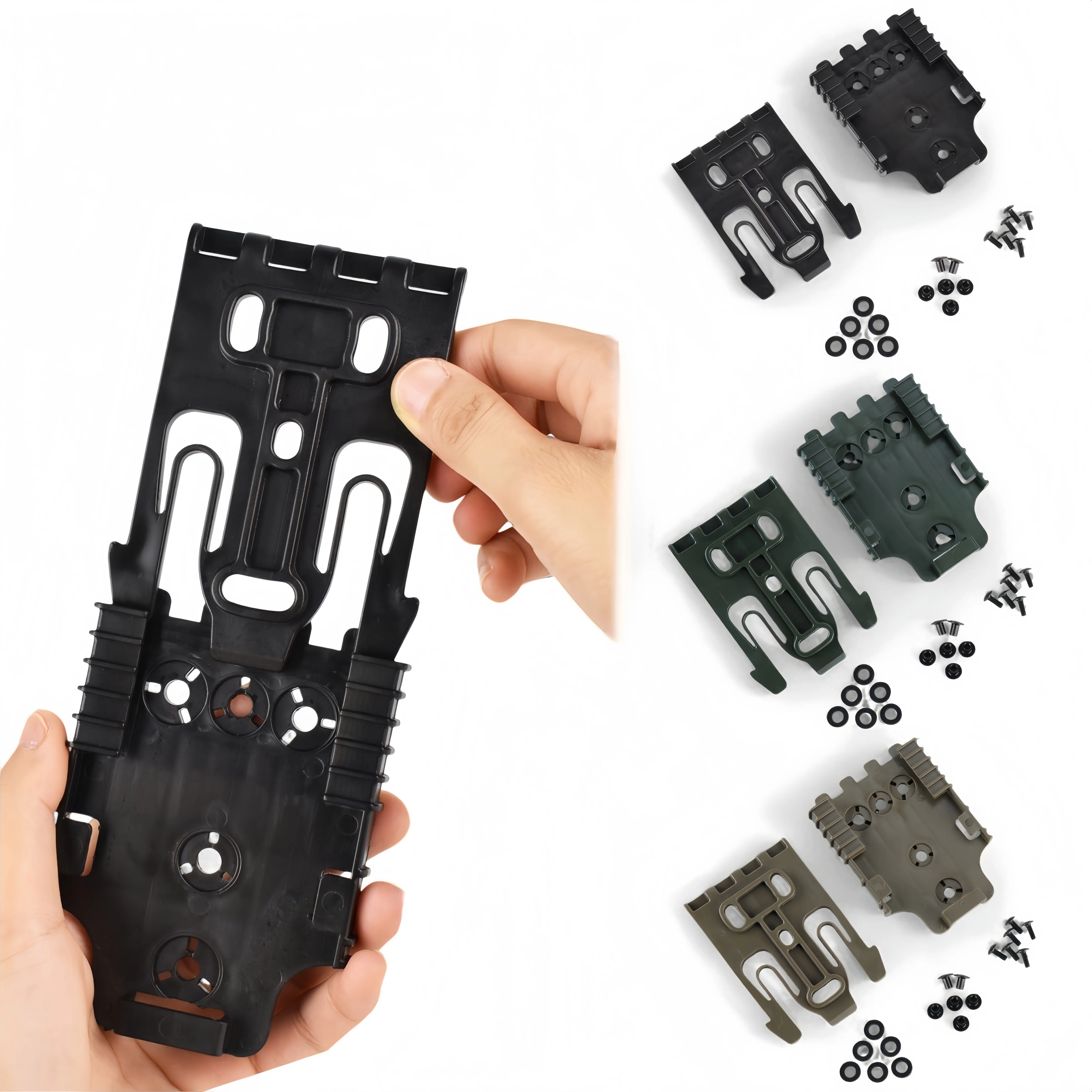 Tactical QLS Quick Lock System Kit, Modular Drop Leg Holster Platform for QLS 19/22, Hunting Airsoft Training Gear